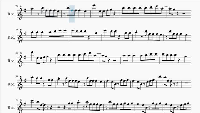 Recorder Sheet Music: How to play Heart over Mind by Alan Walker & Daya