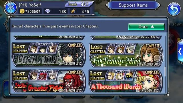 Dissidia Final Fantasy Opera Omnia: Chocobo Panel in Lost Chapter Gaelicat & Miniature Magitek