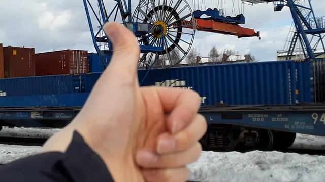 Козловой кран контейнеровоз БАЛТКРАН.