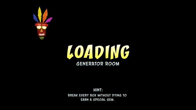 crash bandicoot. como pegar a gema laranja na fase generator room