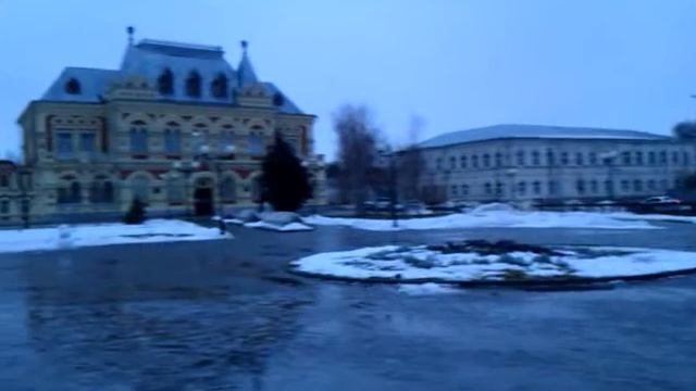 Набережная у Историко-краеведческого музея. Камышин. 9 января 2014 г.