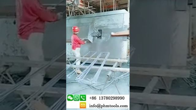 Phmtools cnc rebar bending machine can process various shapes of steel bars