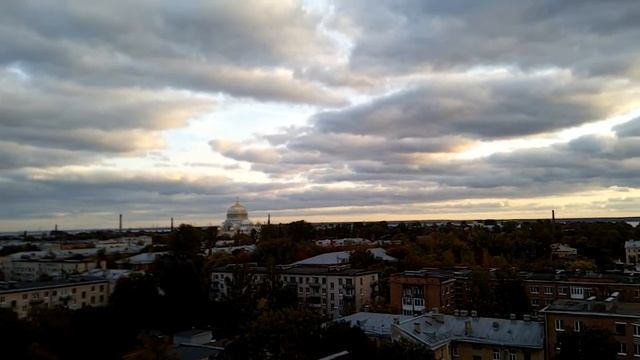 Панорама Кронштадта ранней осенью 2019