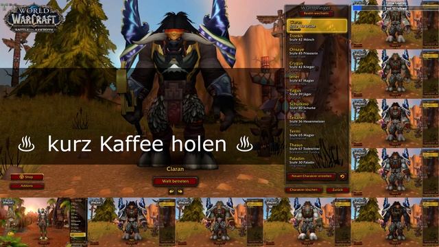 WoW Multiboxing 008 - Schurken in Durotar mit Kraut und Erz + 10Box Fishing