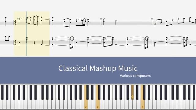 Classical Mashup Music - Piano Tutorial