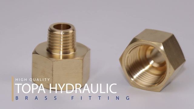 How can I buy topa hydraulic brass fitting outer male into inner female joint steel fitting factory