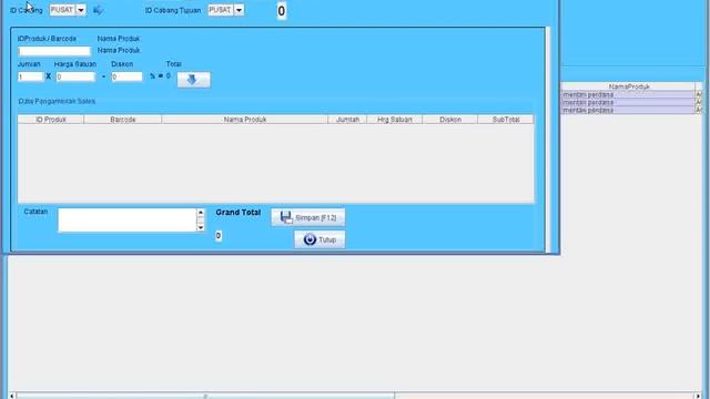 list oper stock produk ke cabang lain