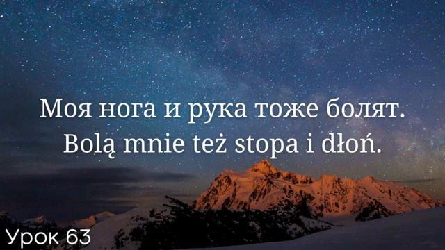 Весь польский за 100 уроков. Польские слова и фразы. Польский с нуля. Польский язык. Часть 63