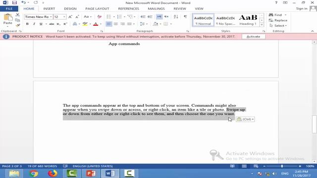 How To Drag and Drop Editing In MS WORD 2016 Urdu Hindi