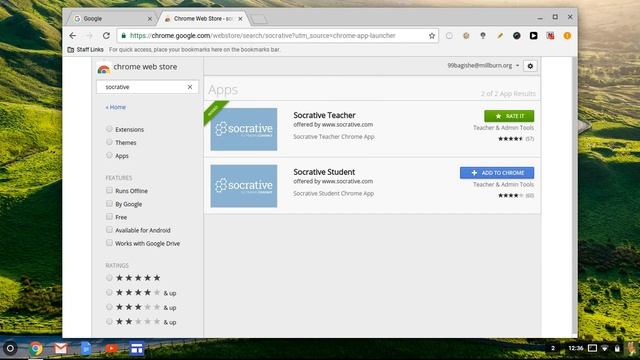 About the Chromebook Apps Launcher and Chrome Web Store