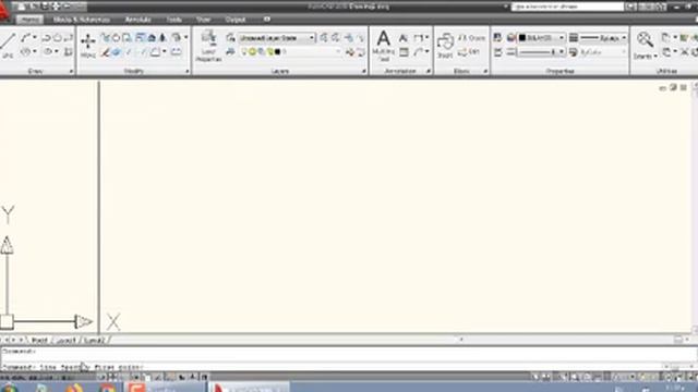 اوتوكاد - رسم المستقيم line