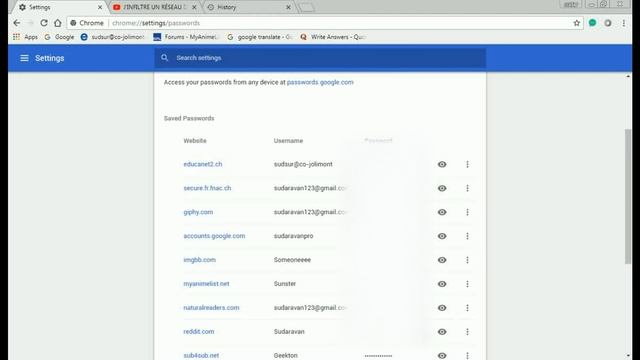 How to retrieve passwords on chrome and other browsers?