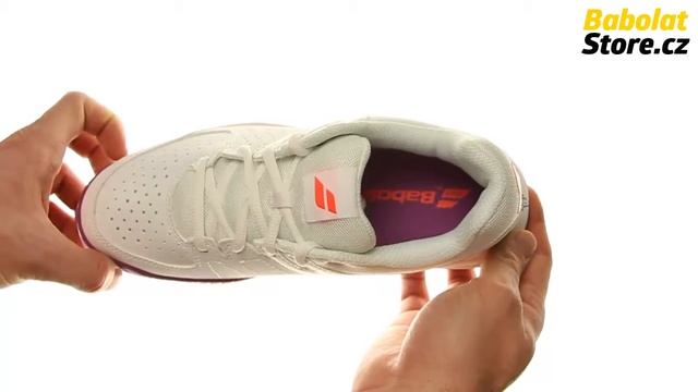 Babolat Pulsion All Court Junior WhiteFluo Red
