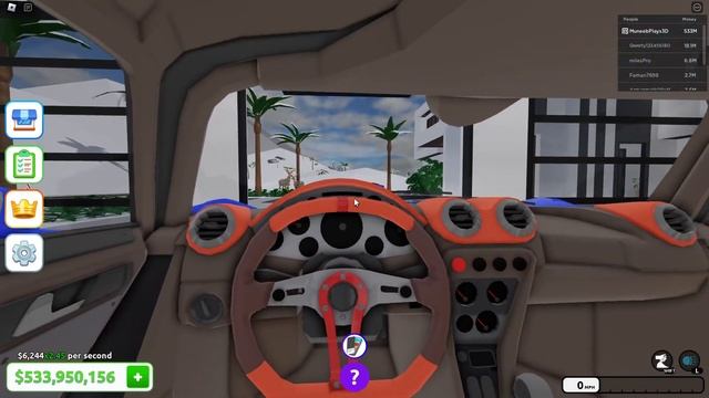 Mansion Tycoon 🚗, Cost 32,4M Cavella Monterosso, Gilbert Pur, Bevor-Opera GSR 822 in Roblox.