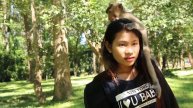 Funny Brave Girl Playing with group Monkey | Funny monkey videos