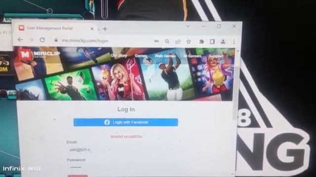 MINICLIP ACCOUNT IN WEB LOGIN PROBLEM SOLVE