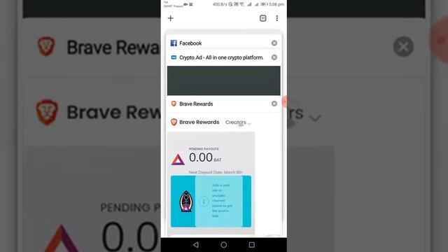 Brave Rewards is now LIVE! - Earn Basic Attention Token for Android