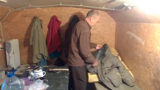 17 августа .У Саныча в вагончике.