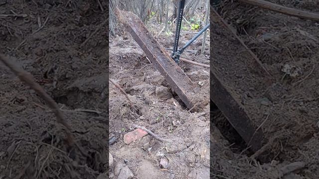 КОП МЕТАЛЛА В ЛЕСУ...ТАЩИМ ОГРОМЕННЫЙ ДВУТАВР...РЕЕЧНЫЙ ДОМКРАТ НАМ В ПОМОЩЬ #КопМеталлавлесу
