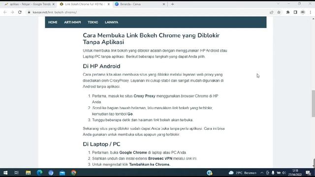 Link Vidio Bokeh Full HD Chrome