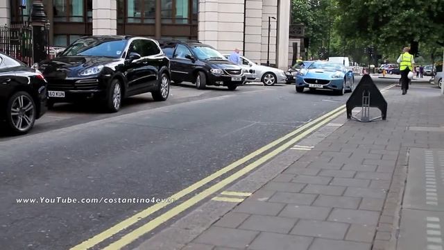 SuperCars in London Koenigsegg Agera R; Top gear' s Bugatti Veyron; Chrome SLR Brabus; CCX-R