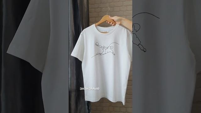 ручная вышивка на футболках