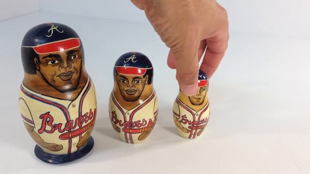 Russian Nesting Dolls Atlanta Braves Baseball Players 1994