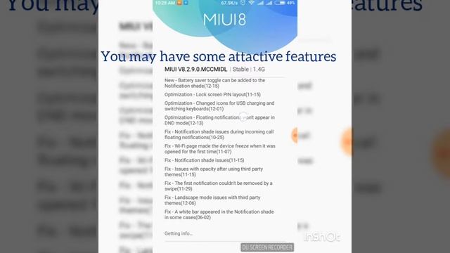 Enjoy updated version of XIAOMI : MIUI V8.2.9.0