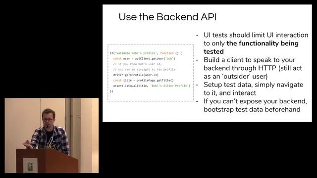 Fullstack End-to-End Test Automation with Node.js; one year later - ForwardJS San Francisco