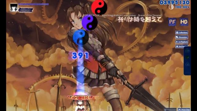 Osu! Aimer - Brave Shine [Insane]CTB+PF+HD