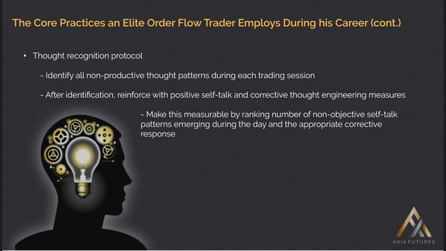 151. Module 15 –6 The Core Practice an Elite Order Flow Trader Employs During his Career