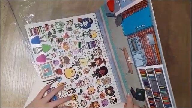 ❤ обзор книги с наклейками Toca Boca ❤