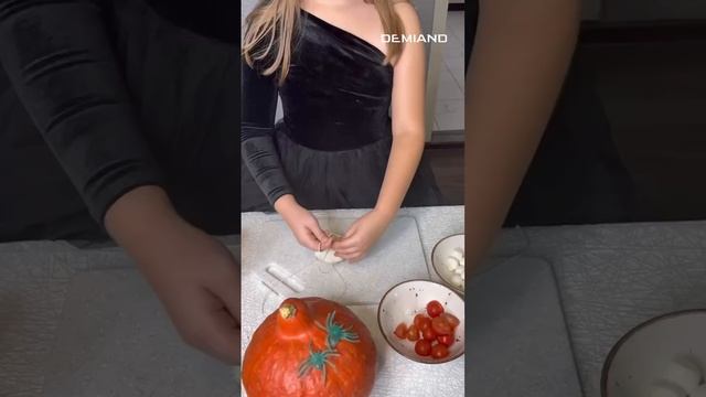 Закуска к Хэллоуину: тыквочки с сыром в аэрогриле Demiand 🎃