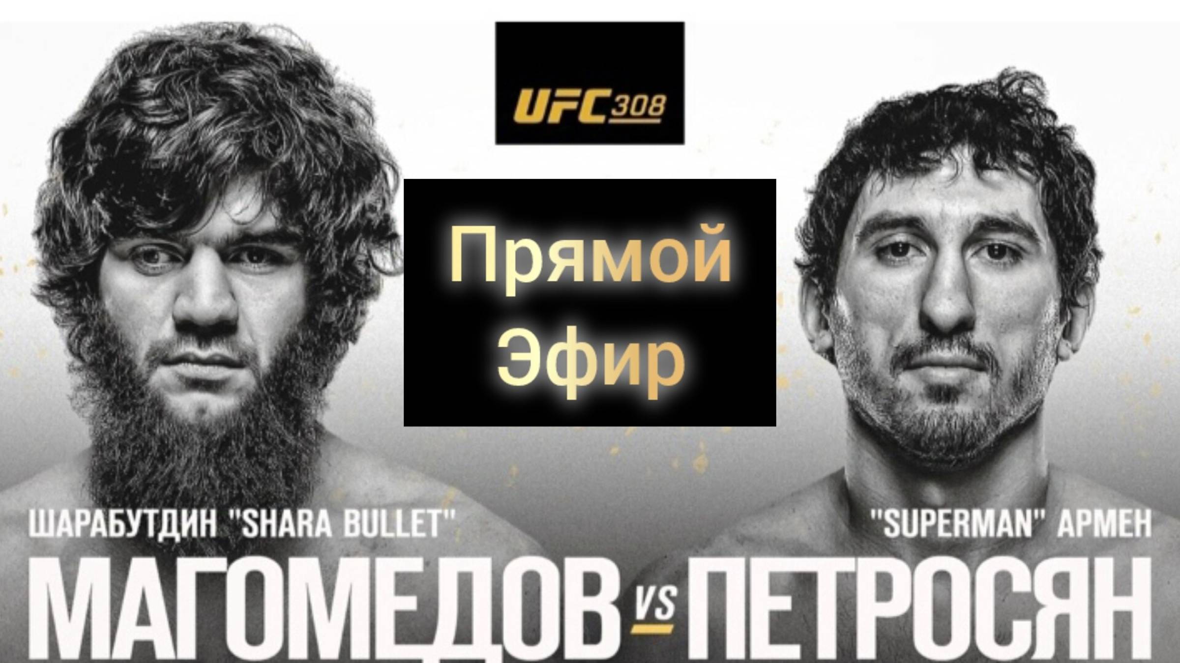 Магомедов - Петросян Прямая Трансляция UFC 308