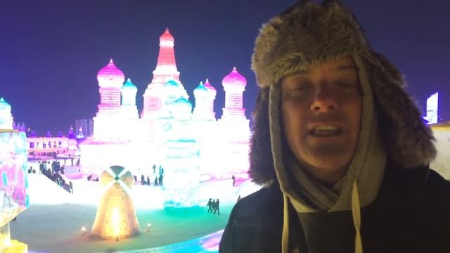 The best time for photography at the Harbin Ice Festival.