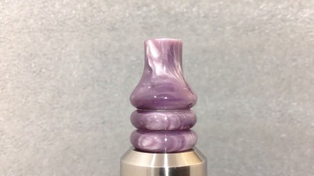 Purple Mother of Pearl Trustone  Drip Tip with full Stainless Steel Core and 510 connection