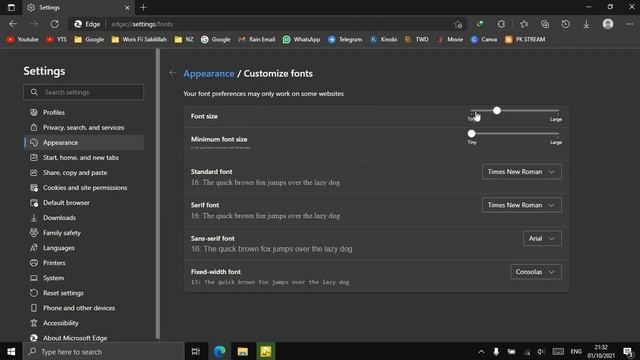 Cara Mengatur Ukuran Font Di Browser Micrsoft Edge