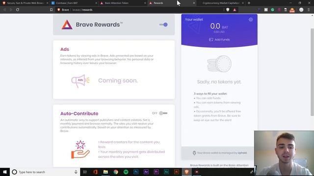 brave browser review 2019 how to earn free basic attention token and get paid to search