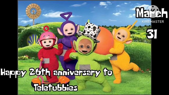 Happy 26th anniversary to Teletubbies