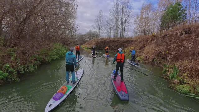 река Воря сплав на sup