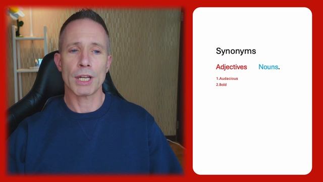 Adjectives vs. Nouns in text: Audacious vs. Audaciousness.  Part 2