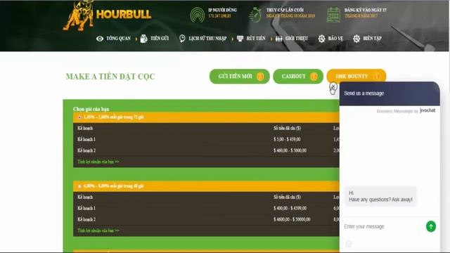Hourbull Review Withdraw Proof it is paying