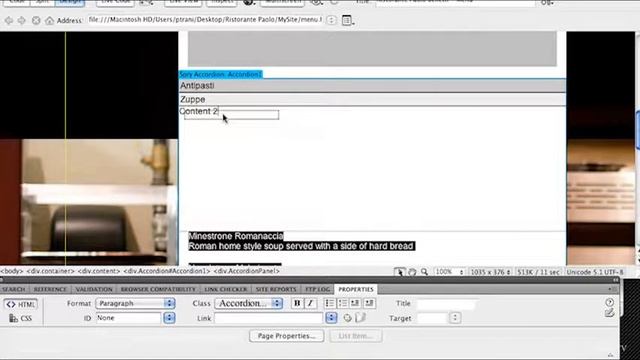 Classroom  Basic Site Layout and Navigation in Dreamweaver CS5   Part 13   Adding Advanced Interact