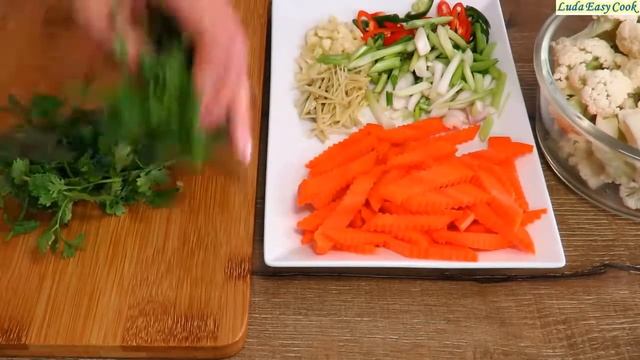 ВКУСНАЯ ЦВЕТНАЯ КАПУСТА ПО КИТАЙСКИ