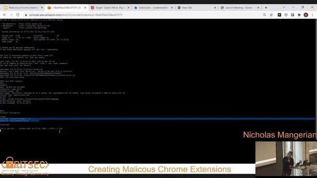 Creating Malicious Chrome Extensions - Nicholas Mangerian