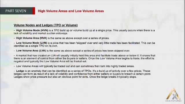 142. MODULE 2 - THE PROFICIENCY PART 7-10 High Volume Areas and Low Volume Areas