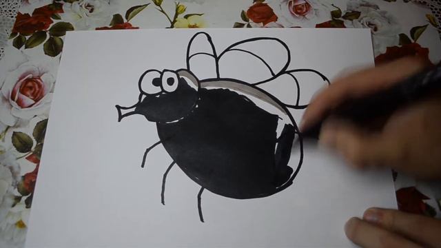 Рисуем пухленькую муху
