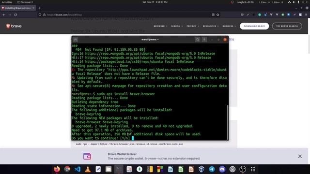 How to install Brave Browser on Ubuntu 20.04 LTS