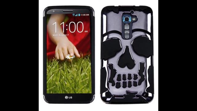 LG G2  Chrome -Silver Skull Case