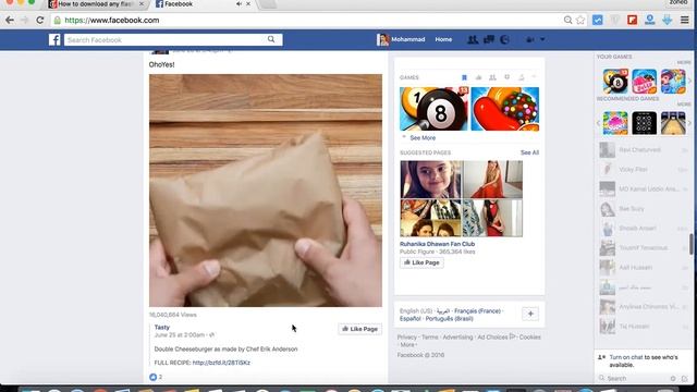 Flash Video downloader extension to download facebook videos